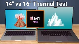 Does the 16” M1 MAX Perform Better Than the 14” M1 MAX MacBook Pro? Thermal Test!