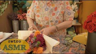 1970s Retro ASMR Florist Shop  Rose Forever NY  Crinkly, Crunchy, Flowers, Paper (Soft Spoken)