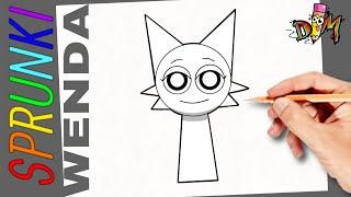 Como Dibujar a WENDA de SPRUNKI INCREDIBOX | paso a paso | how to draw wenda from incredibox sprunki