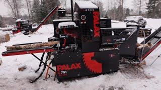 Firewood procesessing in Finland with Palax C751 Smart | Klapin tekoa palaxilla