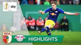 Halstenberg nutzt Gregoritsch-Aussetzer | Augsburg - Leipzig 1:2 n.V. | Highlights - DFB-Pokal 18/19