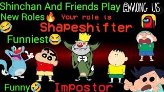 Shinchan Plays Among Us New Roles With His Friends Gone Very Funny (FUNNIEST)