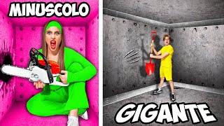 PICCOLA VS GIGANTE PRIGIONE SFIDA **RAGAZZI vs RAGAZZE**