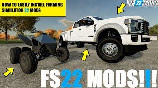 How To Easily Install Mods Into Farming Simulator 22 | #FS22Mods #FarmingSimulator22