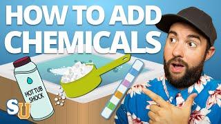 How To Add HOT TUB CHEMICALS For First Time