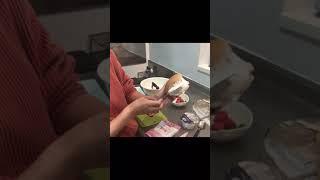 マリトッツォ作ってみた　マリトッツォの作り方#Shorts