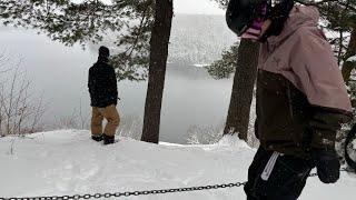 Skiing at a Abandoned Resort in Ontario