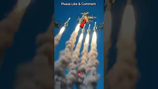 Air Defense Missile vs Drone Swarm Attack #shorts