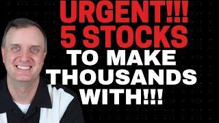  URGENT 5 BEST DIVIDEND STOCK TO BUY RIGHT NOW!  BEST DIVIDEND STOCKS TO BUY NOW