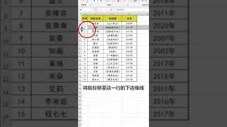 #excel 快速插入多行多列，你还知道那些方法呢？#办公技巧 #表格