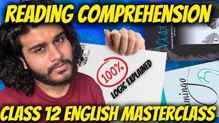 EASY WAY to Solve Reading Comprehension  Class 12 English | Tone of Unseen Passage, Writing | 2025