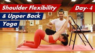 Day-4 Yoga for Shoulder Flexibility & Upper Back | Backbend Basic to Intermediate Yoga | Yograja