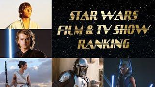 Star Wars Movie and TV Show Ranking