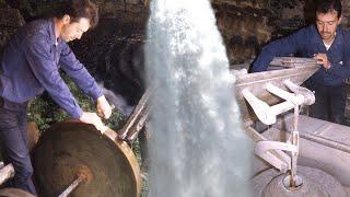 5 INGENIOS HIDRÁULICOS ancestrales activados por la FUERZA DEL AGUA del río y el uso de trampillas