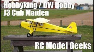 Hobbyking J3 Cub 1800mm DW Hobby Maiden RC Model Geeks