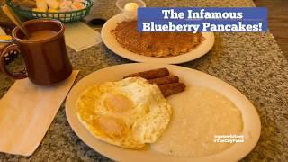 Gilchrist Restaurant in Historic Gardner's Basin offers Outdoor Bay Dining | Blueberry Pancakes