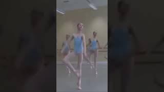 Youngest pupils of the 1st class demonstrating jumps and pointe work during their classical exam