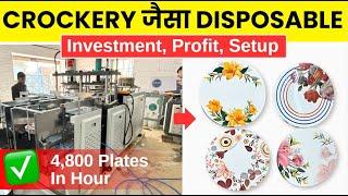 Full Automatic High-Speed Buffet Plate-Making Machine | Investment, Profit, Setup | Business Idea