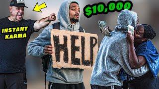 Asking Strangers for HELP, Then Giving Back $10,000! (RACISTS EXPOSED)