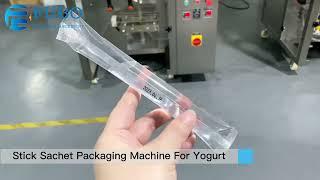 Yogurt packaging machine | stick sachet packing machine | how to packing yogurt into a sachet?