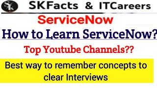 How to Learn ServiceNow developer course #servicenow #skfacts