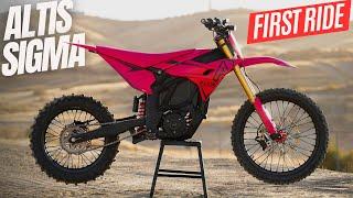 We Rode the NEW ALTIS SIGMA Electric Dirt Bike | First Ride