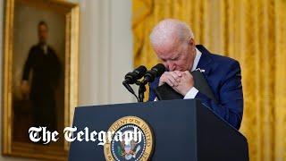 Joe Biden crumbles under questioning about US withdrawal from Afghanistan