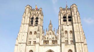  THE AMAZING CHURCH OF ST. MICHAEL AND ST. GUDULA CATHEDRAL ( BRUSSELS BELGIUM)