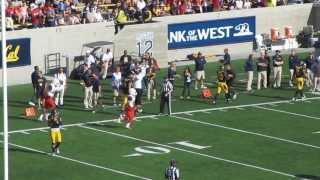 B.J. Denker to Terrence Miller 60-yard pass Cal vs. Arizona Football 2013 Memorial Stadium Berkeley