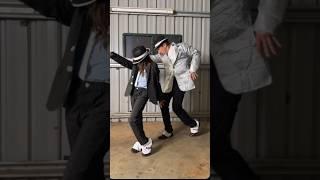 Wait for it… Zara said “We have to do the lean” #michaeljackson #dad #daughter