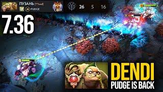 Dendi Pudge is Back in 7.36 | Pudge Official