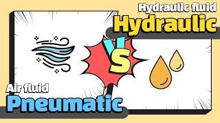 6 differences between Pneumatic and Hydraulic (Animation | Sub)