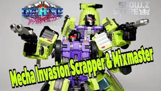 Another Devastator? Mecha Invasion Giant Legion Video Review! Constructicons Scrapper and Mixmaster