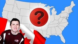 Can A Canadian Name All 50 USA States? USA QUIZ