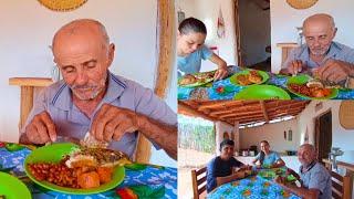 Almoço de Hoje Jerimum Refogado com Peixe Frito Vejam Só Nosso dia no Sítio Hoje Dia Abençoado