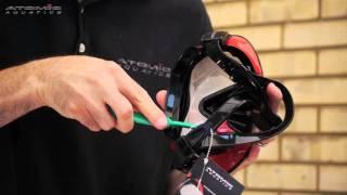 How to clean a new scuba diving mask with toothpaste