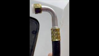 Crimped heater lines? Using AC fittings for a cleaner install