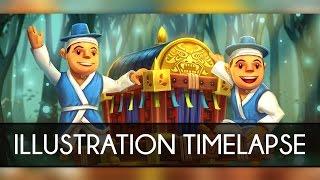 Nexon :: Illustration Timelapse :: The Gama Brothers