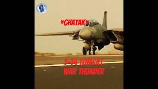 Takes off the f14 Tomcat war thunder fighter aircraft  #shorts