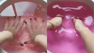 Jiggly watery slime - Most satisfying slime ASMR video compilation