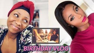 SPEND MY BIRTHDAY WITH ME! HAIR, MAKEUP & DINNER (BIRTHDAY VLOG) | DIMMA UMEH