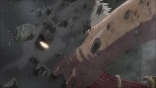 Attack on titan Eren's Epic angry punch on armored titan.