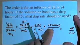 Drug Calculations - IV drip rate