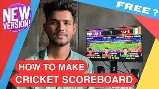 CRICKET SCOREBOARD KAISE BANAYE | CRICKET SCOREBOARD USING CUSTOM CSS 2023