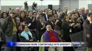 Study shows Canadians more comfortable with diversity