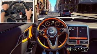 Fastest Taxi Driver in the City - Taxi Life: A city driving simulator gameplay | Logitech G29