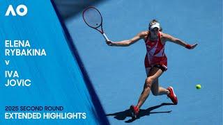 Elena Rybakina v Iva Jovic Extended Highlights | Australian Open 2025 Second Round