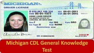 Michigan CDL General Knowledge Test