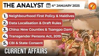 Current Affairs Today: The Analyst 4 January 2025 | Newspaper Analysis | Vajiram And Ravi