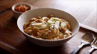 오야코동(닭고기덮밥) 만들기 : How to make Oyakodon(Chicken and Egg Rice Bowl)